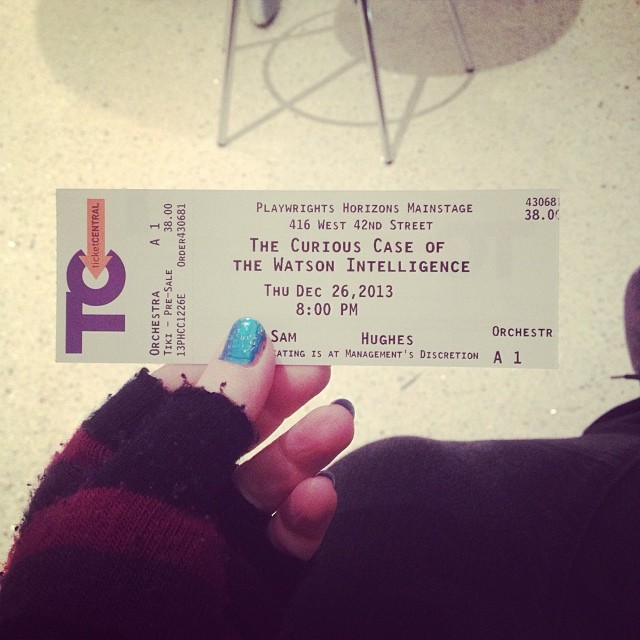 Best night out watching The Watson Intelligence at @phnyc - a delightful theatre, lovely staff and the best cast // \U0001f3a9