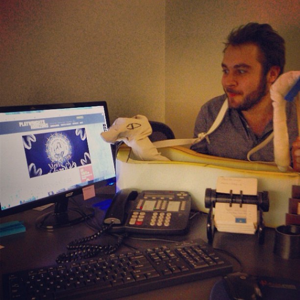 ... Followed by a little ego-surfing. #patronsaintplay