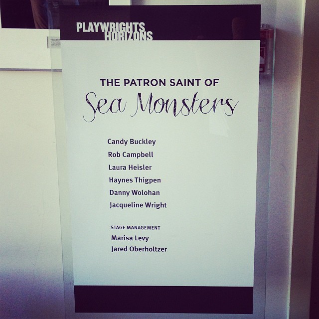 First two show day! #PatronSaintPlay